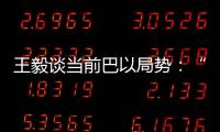 王毅谈当前巴以局势	：“两国方案”是根本出路