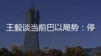王毅谈当前巴以局势
：停火止暴是当务之急