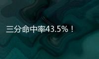三分命中率43.5%�！Scotto	：太阳和41号秀科比