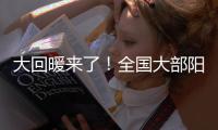 大回暖来了	！全国大部阳光当道	，周三起长江以北掀气温创新高浪潮