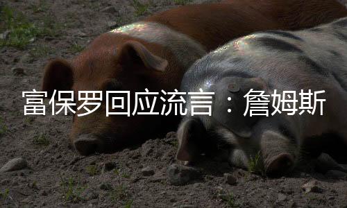 这不是应流言詹我们的重点