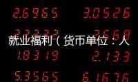 就业福利（货币单位	
：人民币）