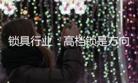 锁具行业：高档锁是方向 门锁是领头羊