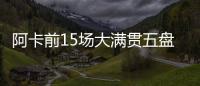 阿卡前15场大满贯五盘大战有14场获胜
，为公开赛时代并列最多
