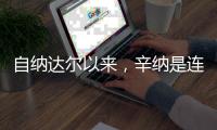 自纳达尔以来，辛纳是连续四次打进大满贯男单四强最年轻球员