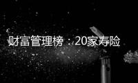 财富管理榜：20家寿险公司，哪家更擅长管理“养老钱”和“保命钱”？