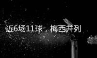 近6场11球�，梅西并列成为美职联史上连续6场比赛进球最多的球员