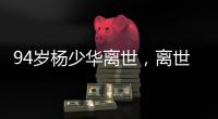 94岁杨少华离世，离世当天还参加活动，最后露面骨瘦嶙峋没精神