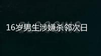 16岁男生涉嫌杀邻次日到校伤人，副校长因制止受伤